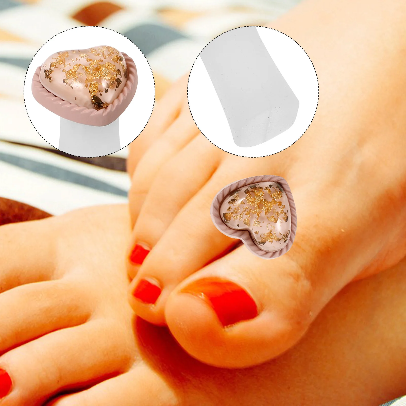 8Pcs Pedicure Toe Separators Heart-Shaped Resin Nail Polish Spacer Comfortable Fit for All Foot Types Divider Accessory
8Pcs Pedicure Toe Separators Heart-Shaped Resin Nail Polish Spacer Comfortable Fit for All Foot Types Divider Accessory