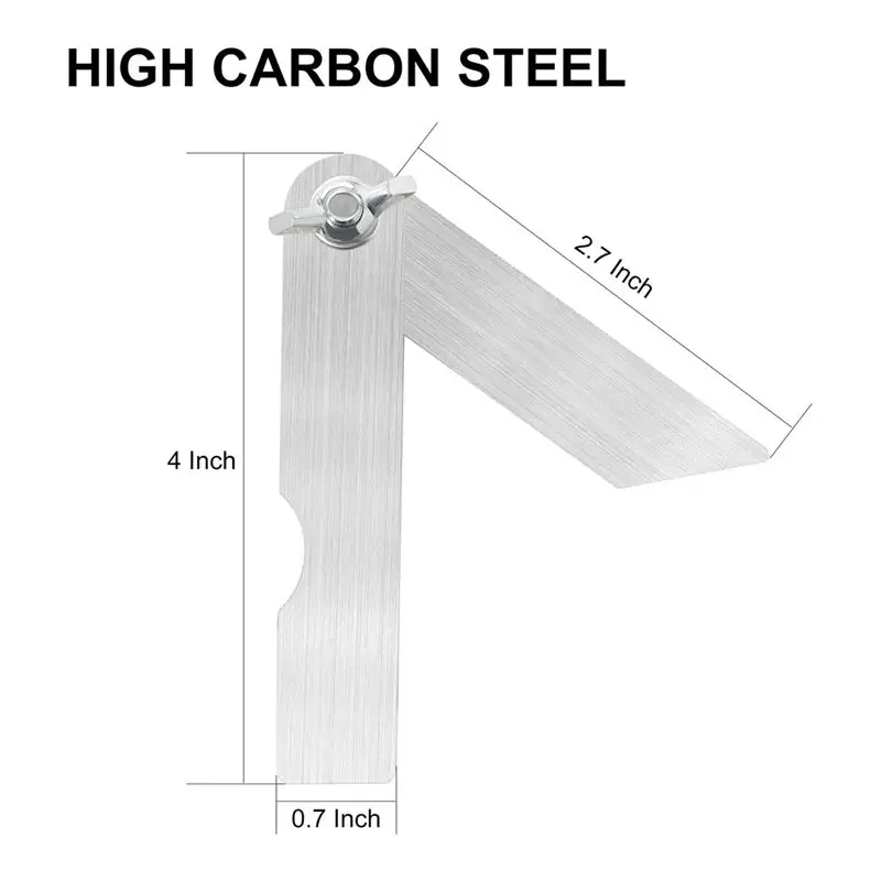 AEE6-Sliding T-Bevel Gauge Protractor 4 Inch Mini Bevels Angle Adjustable Carpenter Bevels Finder For Woodworking
AEE6-Sliding T-Bevel Gauge Protractor 4 Inch Mini Bevels Angle Adjustable Carpenter Bevels Finder For Woodworking