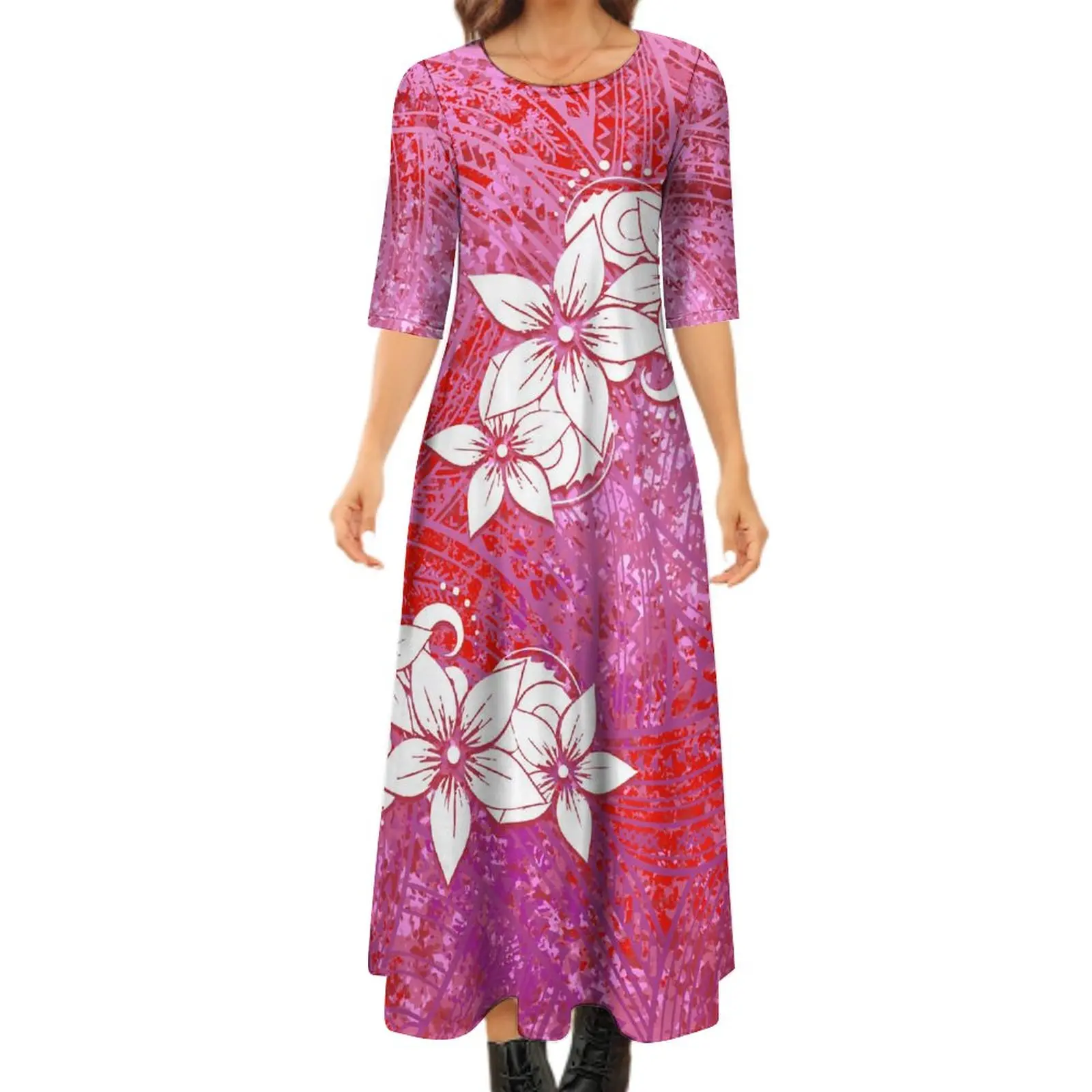 Custom Women'S 8xl Dress Hawaiian Design Sublimated Print O-Collar Dress Half-Sleeve Dress Free Shipping
Custom Women'S 8xl Dress Hawaiian Design Sublimated Print O-Collar Dress Half-Sleeve Dress Free Shipping