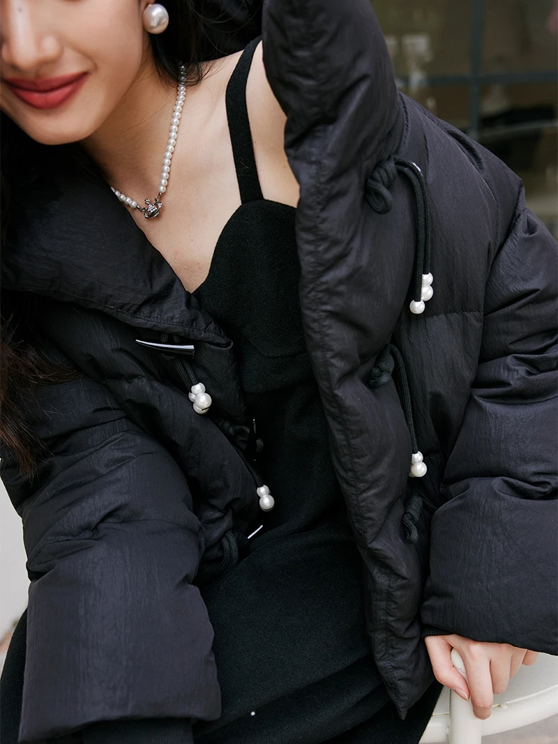 ZJ Women's Thiened Bla Du down Puffer Jaet Stand Collar Bread Sle New Chinese Version Commute Sle Pure Color
ZJ Women's Thiened Bla Du down Puffer Jaet Stand Collar Bread Sle New Chinese Version Commute Sle Pure Color