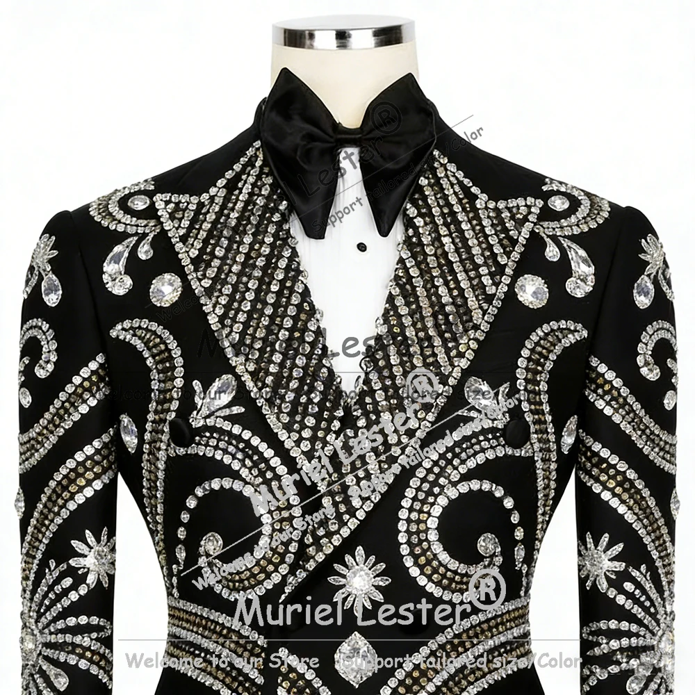 Эксклюзивный мужской костюм с бисером и стразами: двубортный пиджак и брюки, комплект из 2 предметов, для жениха, для вечеринок, мужские блейзеры, индивидуальный пошив, мужские смокинги
Эксклюзивный мужской костюм с бисером и стразами: двубортный пиджак и брюки, комплект из 2 предметов, для жениха, для вечеринок, мужские блейзеры, индивидуальный пошив, мужские смокинги