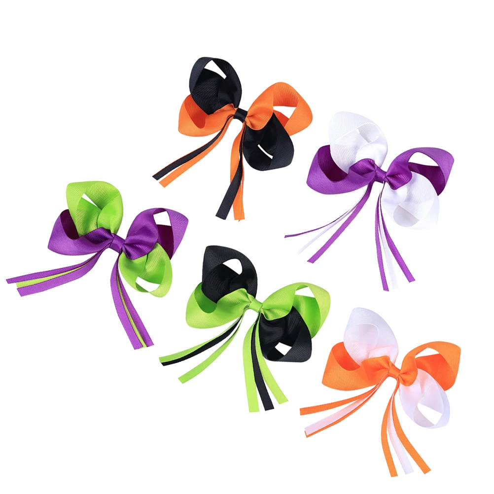 5 Pcs Hair Clips Halloween Kids Girls Adorable Hair Styling Accessories Ribbon Stylish Barrettes Cute Bows Headwear 
5 Pcs Hair Clips Halloween Kids Girls Adorable Hair Styling Accessories Ribbon Stylish Barrettes Cute Bows Headwear
