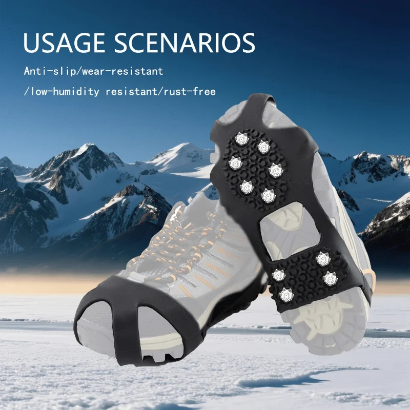 10-Toe Crampons with Anti-Slip Traction, Heavy-Duty Ice Cleats for Hiking, Ice Climbing, Hunting, Running, Winter Walking
10-Toe Crampons with Anti-Slip Traction, Heavy-Duty Ice Cleats for Hiking, Ice Climbing, Hunting, Running, Winter Walking