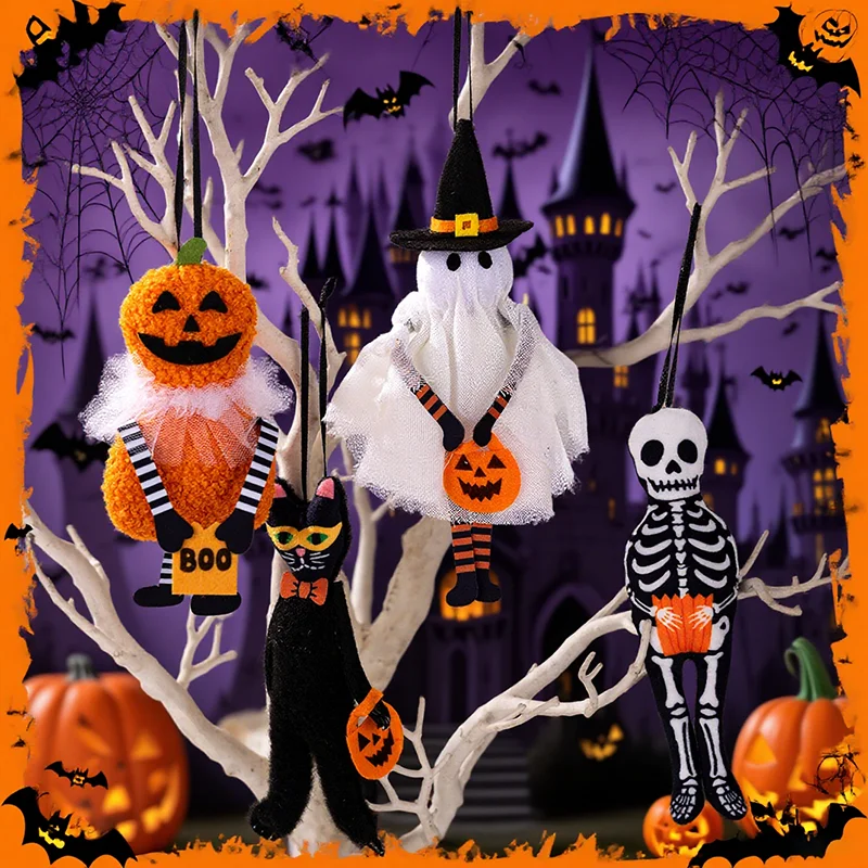 Halloween Hanging Ornaments Featuring Pumpkin Cat Ghost Skeleton For Home Decoration Indoor Outdoor Halloween Party Festival
Halloween Hanging Ornaments Featuring Pumpkin Cat Ghost Skeleton For Home Decoration Indoor Outdoor Halloween Party Festival