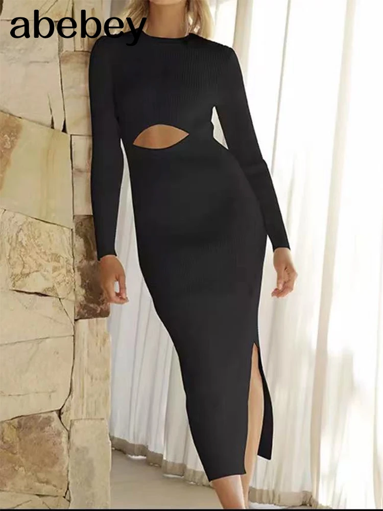 Fashion Solid Sexy Sweater Dress 2024 Women O Neck Long Sleeve Maxi Long Dress Autumn Streetwear Knitted Bodycon Dress
Fashion Solid Sexy Sweater Dress 2024 Women O Neck Long Sleeve Maxi Long Dress Autumn Streetwear Knitted Bodycon Dress