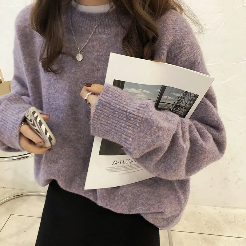 Solid Soft Glutinous Lazy Style Pullover Sweater for Women's 2023 Autumn/Winter New Loose Versatile Round Neck Knit
Solid Soft Glutinous Lazy Style Pullover Sweater for Women's 2023 Autumn/Winter New Loose Versatile Round Neck Knit