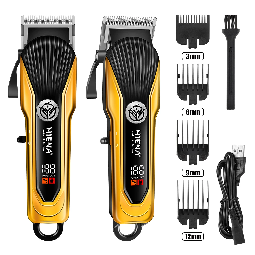 HIENA Professional Electric Hair Cutter USB Charging Sharp Cutter Head Sharp Cutter Head Adjustable 
HIENA Professional Electric Hair Cutter USB Charging Sharp Cutter Head Sharp Cutter Head Adjustable