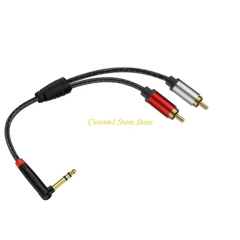 A3PC Stereos 6.35mm To 2RCA Adapters Double Shielding For HiFi Systems Home Theater
A3PC Stereos 6.35mm To 2RCA Adapters Double Shielding For HiFi Systems Home Theater