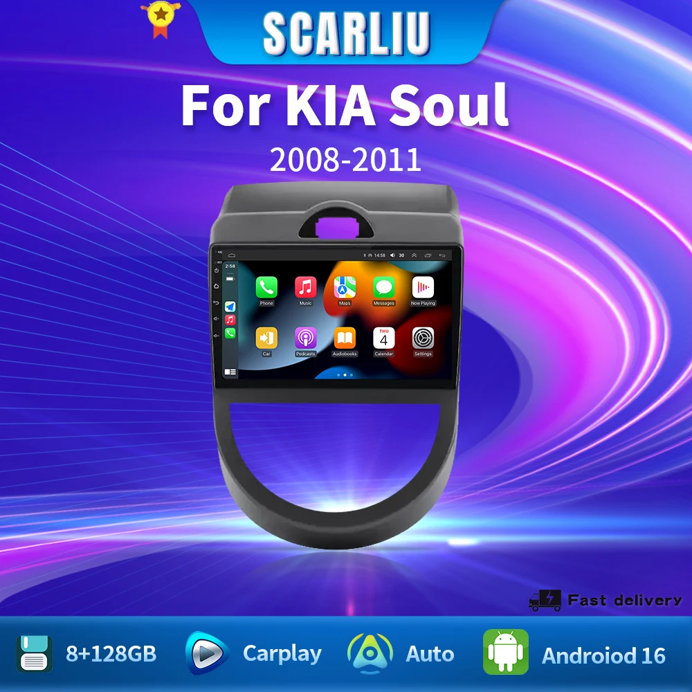 Android 16 For Kia Soul 1 AM 2008 2009 2010 2011 Carplay Auto Car Radio Multimedia Player Auto Radio GPS Navigation BT Head Unit
Android 16 For Kia Soul 1 AM 2008 2009 2010 2011 Carplay Auto Car Radio Multimedia Player Auto Radio GPS Navigation BT Head Unit