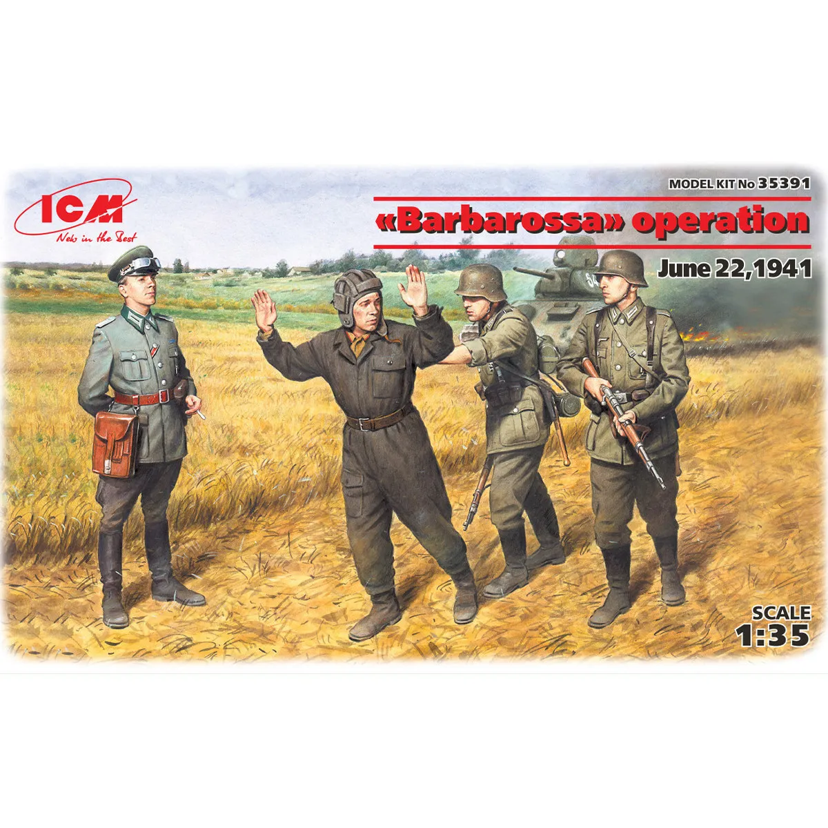 ICM Assembly Model 1/35 German Operation Barbarossa 1941 35391
ICM Assembly Model 1/35 German Operation Barbarossa 1941 35391