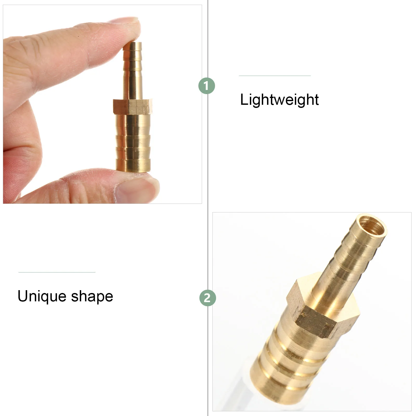 5 pcs Converter Nozzle for BBQ Hose Connection Different Diameter Pipe Fitting Brass Material Gas Joint Pagoda Reducer Coupler
5 pcs Converter Nozzle for BBQ Hose Connection Different Diameter Pipe Fitting Brass Material Gas Joint Pagoda Reducer Coupler