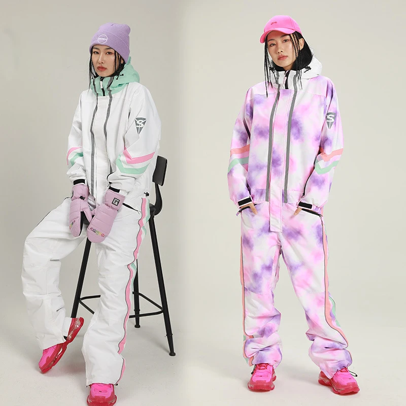 Winter New One-Piece Ski Suit Women Loose Outdoor Snowboarding Suit Jumpsuit Thickened Warm Skiing Set Wind Proof Waterproof
Winter New One-Piece Ski Suit Women Loose Outdoor Snowboarding Suit Jumpsuit Thickened Warm Skiing Set Wind Proof Waterproof