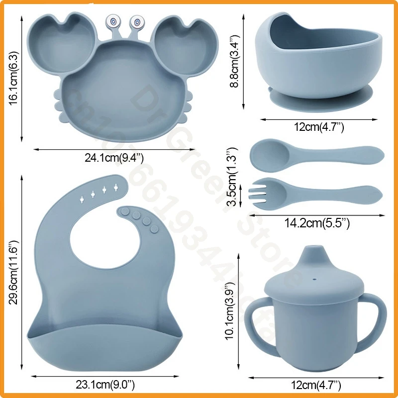 6PCS/children's set tableware/children's silicone bowl/children's spoon and fork/children's water cup/children's bibs
6PCS/children's set tableware/children's silicone bowl/children's spoon and fork/children's water cup/children's bibs