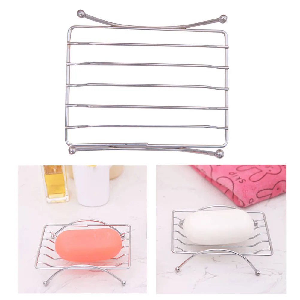 Modern Stainless Steel Soap Drain Rack Holder Box for Bathroom Shower Kitchen Soap Saver Storage Rack Elegant Compact Design
Modern Stainless Steel Soap Drain Rack Holder Box for Bathroom Shower Kitchen Soap Saver Storage Rack Elegant Compact Design