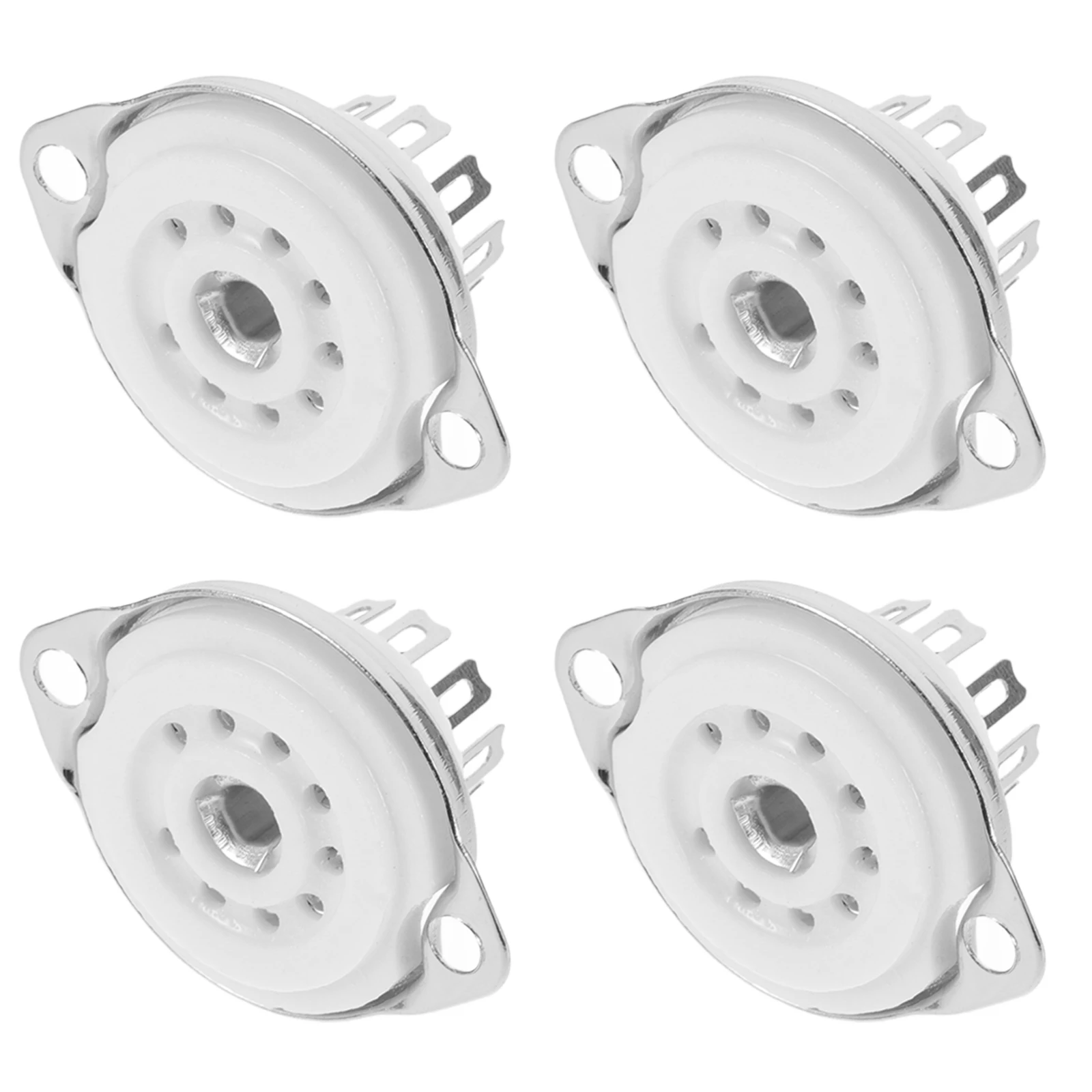 4pcs Ceramic 9Pin Tube Sockets Electronic Tube Holder Plated Phosphor Bronze Base for Audio Amplifier Replacement EL84 12AX7
4pcs Ceramic 9Pin Tube Sockets Electronic Tube Holder Plated Phosphor Bronze Base for Audio Amplifier Replacement EL84 12AX7