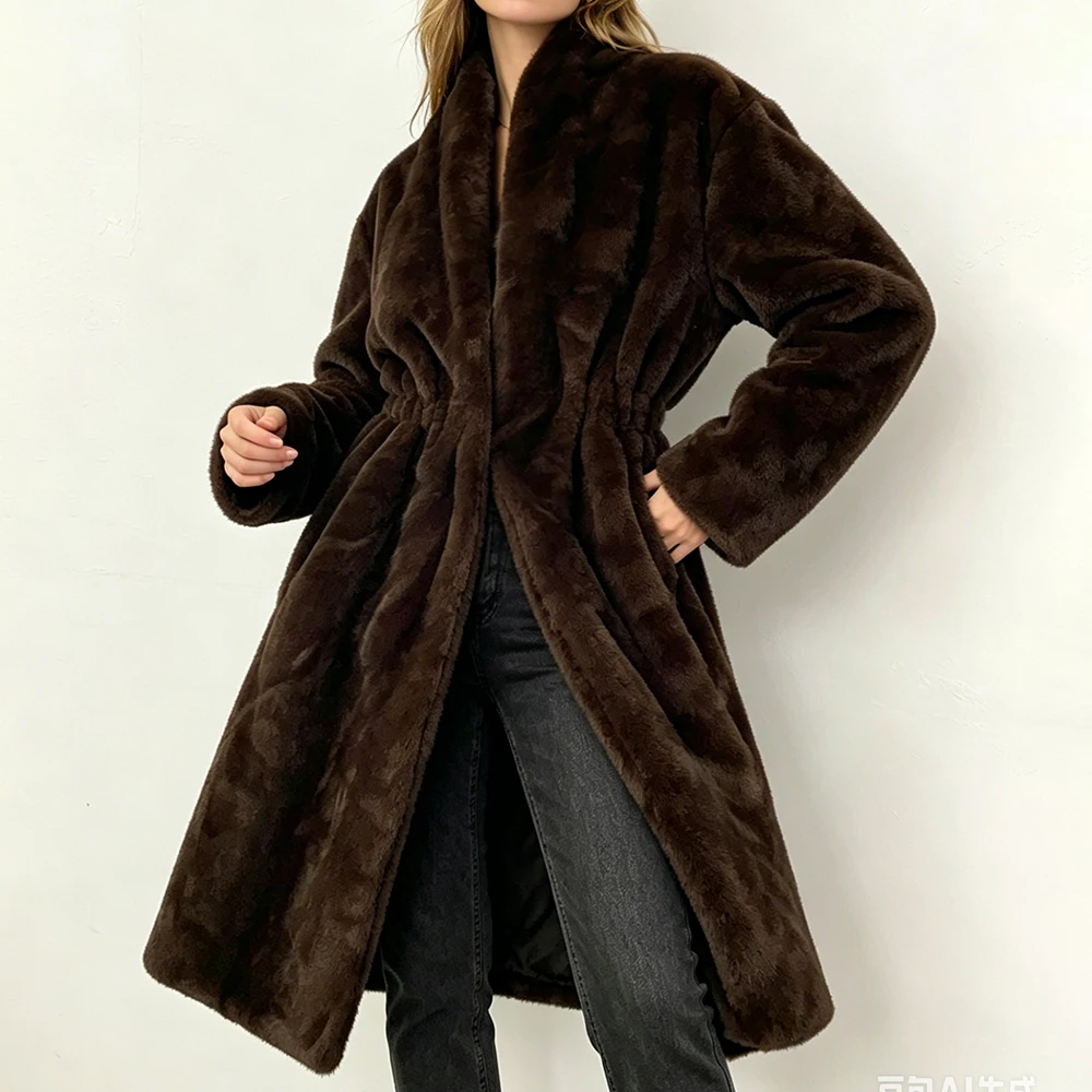 Faux Fox Fur Hooded Jacket Women 2026 Winter Fashion Shaggy Artificial Fur Coat Thick Warm Elegant Long Sleeve Overcoat Top
Faux Fox Fur Hooded Jacket Women 2026 Winter Fashion Shaggy Artificial Fur Coat Thick Warm Elegant Long Sleeve Overcoat Top