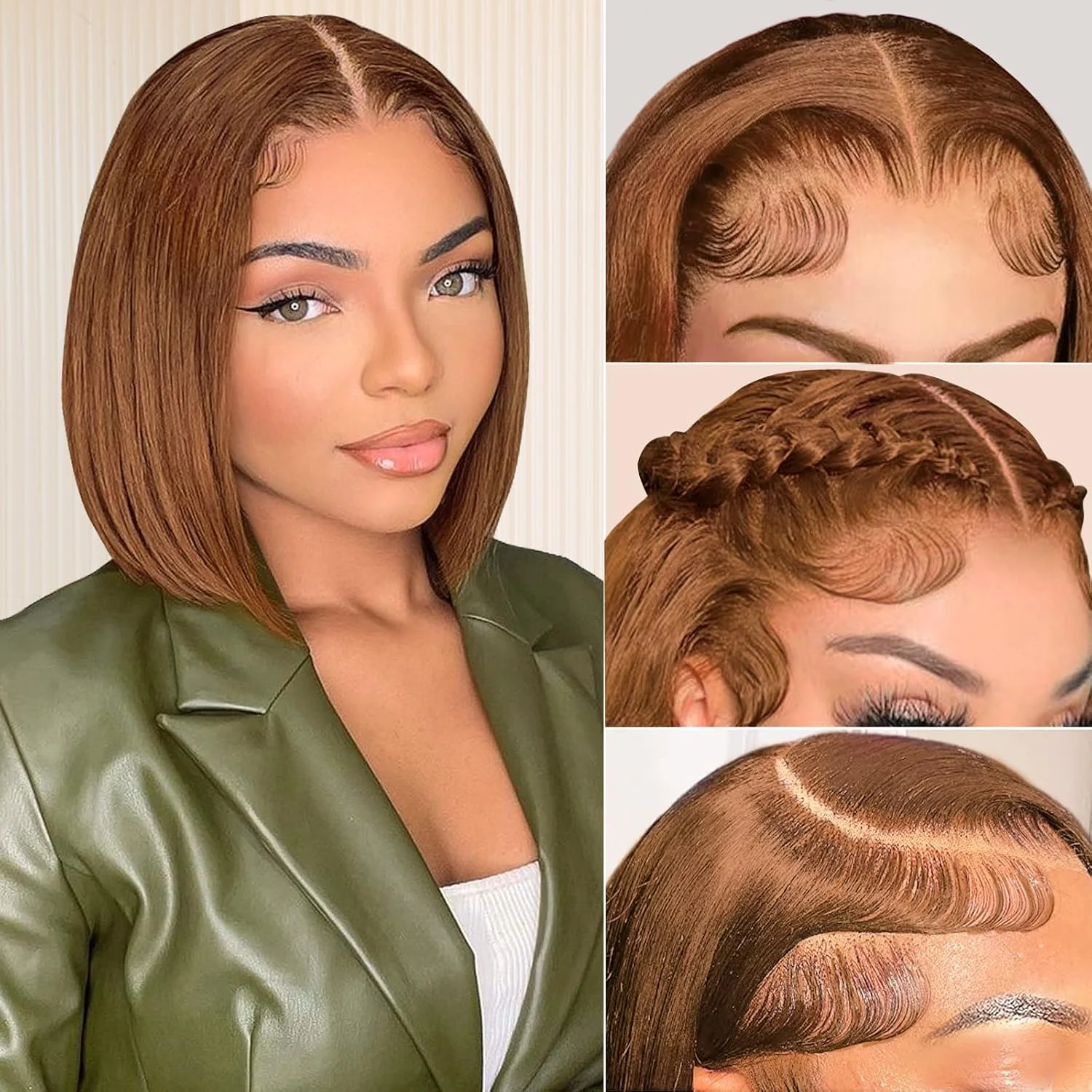 #4 Chocolate Brown Short Bob Wig Peruvian Remy Human Hair Wigs 200% Density 13x4 HD Transparent Lace Frontal Wigs For Women
#4 Chocolate Brown Short Bob Wig Peruvian Remy Human Hair Wigs 200% Density 13x4 HD Transparent Lace Frontal Wigs For Women