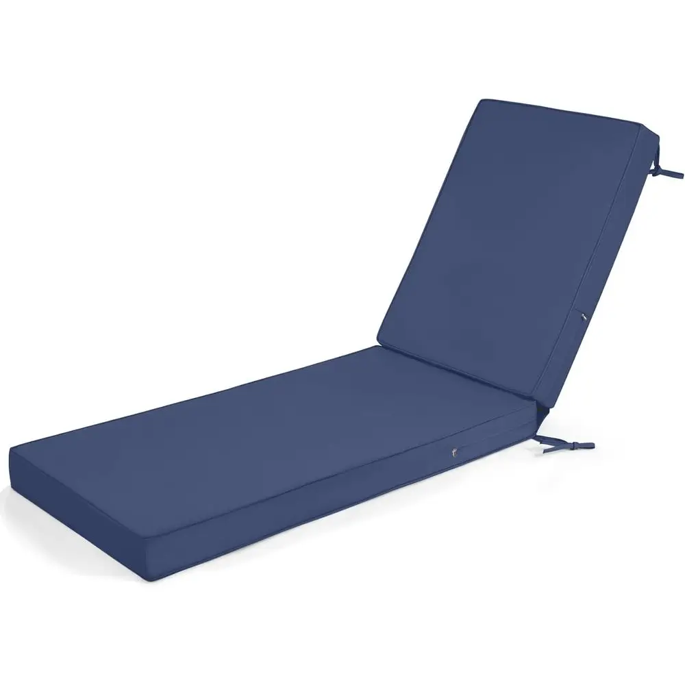 Outdoor Chaise Lounge Cushion with Ties, Deep Blue, Non-Slip and Water-Resistant for Patio, Garden, Pool, and Beach
Outdoor Chaise Lounge Cushion with Ties, Deep Blue, Non-Slip and Water-Resistant for Patio, Garden, Pool, and Beach