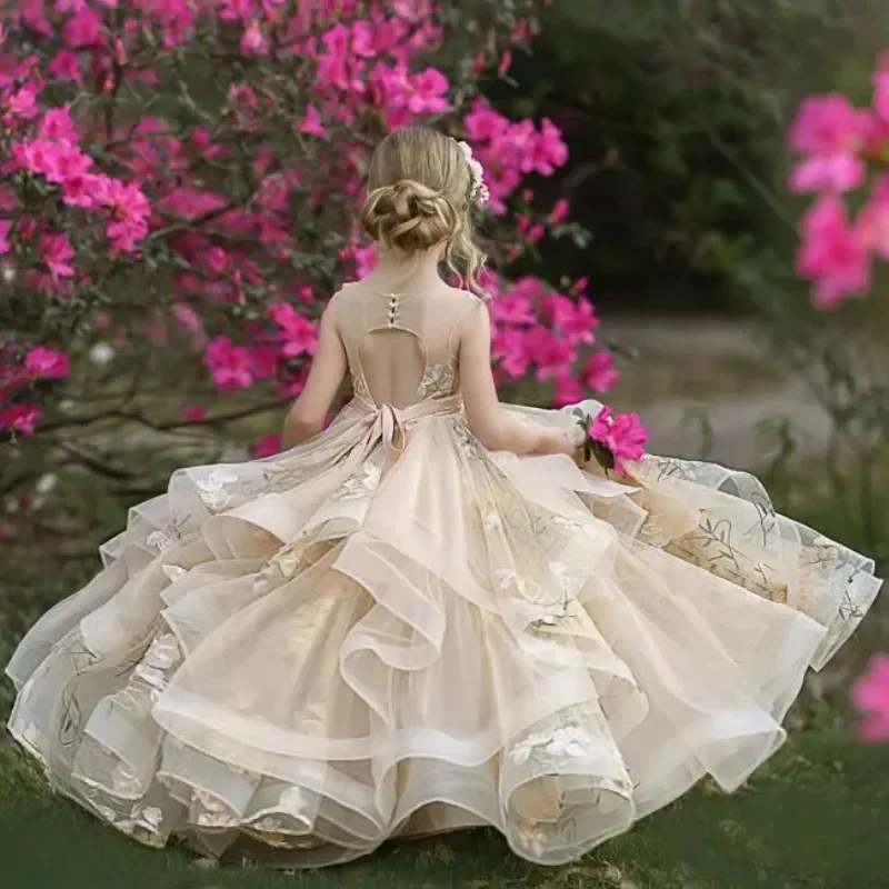 Custom JDY High End Handmade 3D Floral Tiered Tulle Flower Girl Dress Wedding Party Birthday Pageant Gown Princess Ball Gown فسا
Custom JDY High End Handmade 3D Floral Tiered Tulle Flower Girl Dress Wedding Party Birthday Pageant Gown Princess Ball Gown فسا