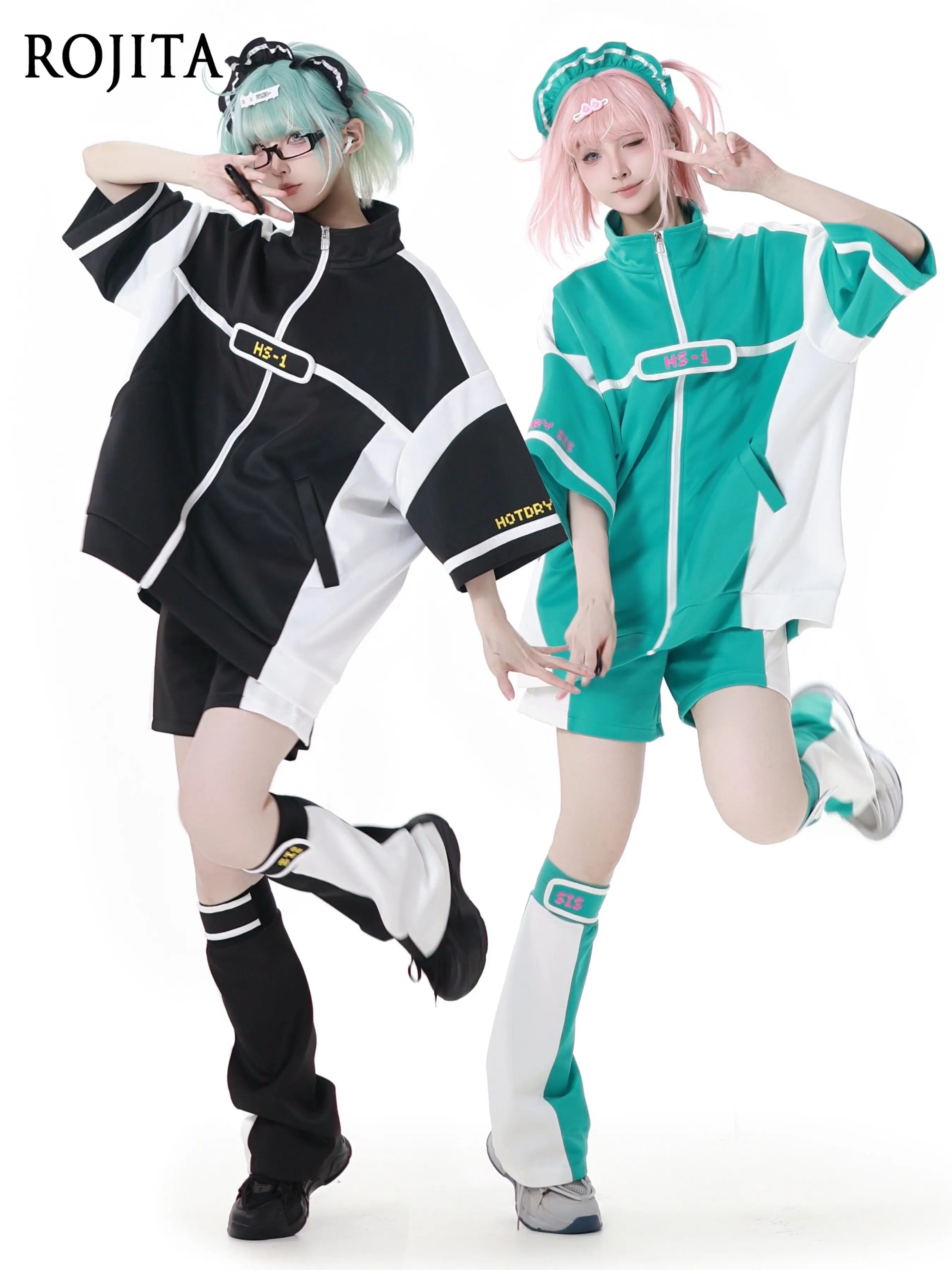 Japanese Original Anime Sportswear Set Spring Summer Clothing for Women Green and White Short Sleeve Jacket
Japanese Original Anime Sportswear Set Spring Summer Clothing for Women Green and White Short Sleeve Jacket