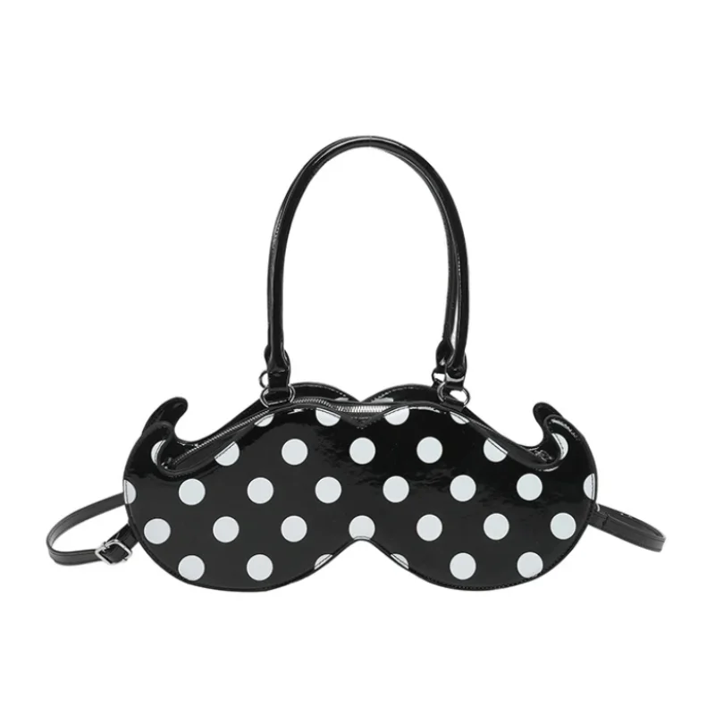 Mustache Shape Polka Dot Hobo Shoulder Bag Women Sweet Cute Creative Handbag Niche Design Lightweight Tote Purse
Mustache Shape Polka Dot Hobo Shoulder Bag Women Sweet Cute Creative Handbag Niche Design Lightweight Tote Purse