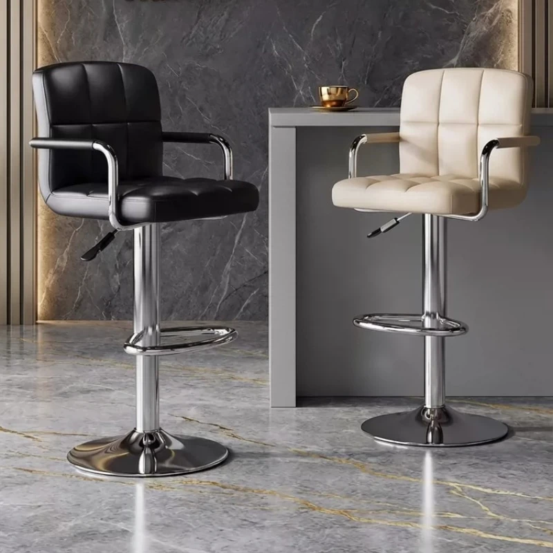 Luxury Swivel Height Adjustable Bar Chair Upholstered Metal Bar Chair Relaxing Counter Sillas Para Barra Alta Balcony Furniture
Luxury Swivel Height Adjustable Bar Chair Upholstered Metal Bar Chair Relaxing Counter Sillas Para Barra Alta Balcony Furniture