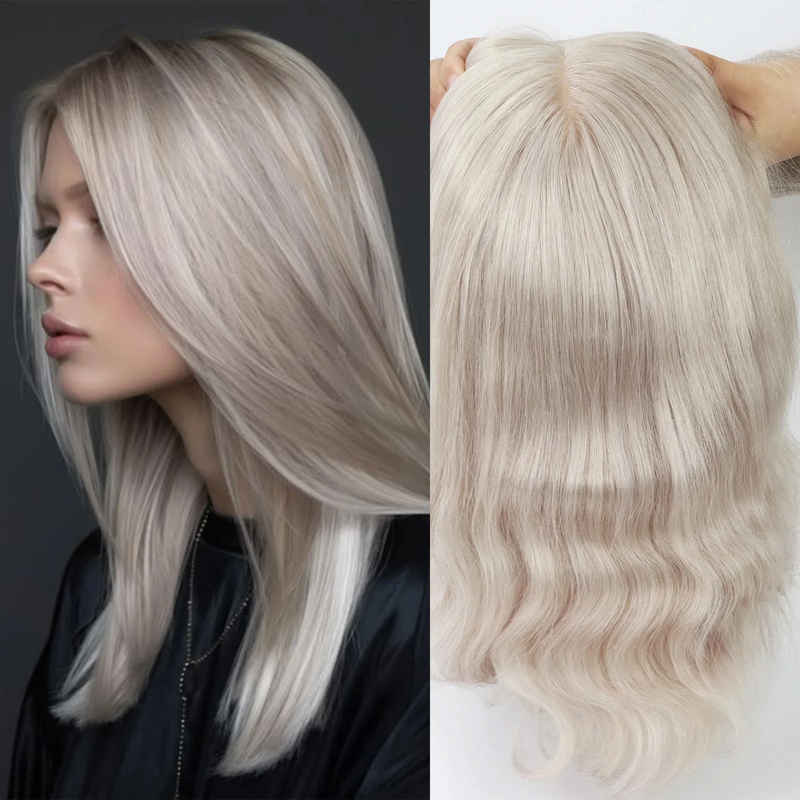 5x5 Silk Top Closure Wig with Baby Hair 60 Platinum Blonde Virgin Brazilian Human Hair Wig Silk Base Curly Hair Natural Hairline
5x5 Silk Top Closure Wig with Baby Hair 60 Platinum Blonde Virgin Brazilian Human Hair Wig Silk Base Curly Hair Natural Hairline