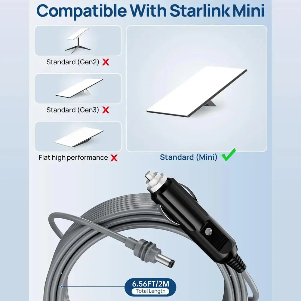 200/300/500 см для мини-кабеля для зарядки Starlink, автомобильный порт, сигарета, DC для Starlink Mini, водонепроницаемый автомобильный шнур питания, новинка 2023 года
200/300/500 см для мини-кабеля для зарядки Starlink, автомобильный порт, сигарета, DC для Starlink Mini, водонепроницаемый автомобильный шнур питания, новинка 2023 года