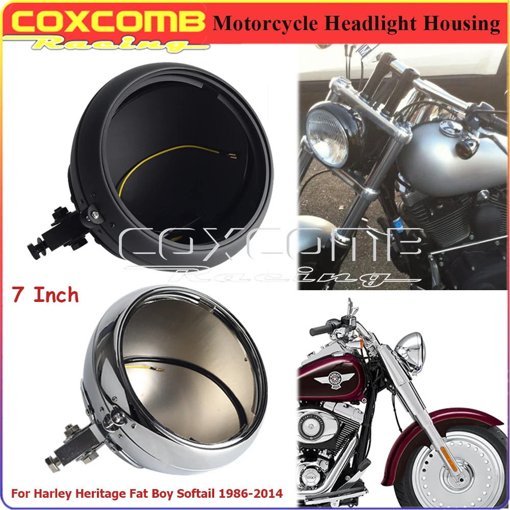 Replaces OEM 67789-91 7" Round Headlight Outer Shell Motorcycle Head Light Bucket Housing For Harley Heritage Softail 1986-2014
Replaces OEM 67789-91 7" Round Headlight Outer Shell Motorcycle Head Light Bucket Housing For Harley Heritage Softail 1986-2014
