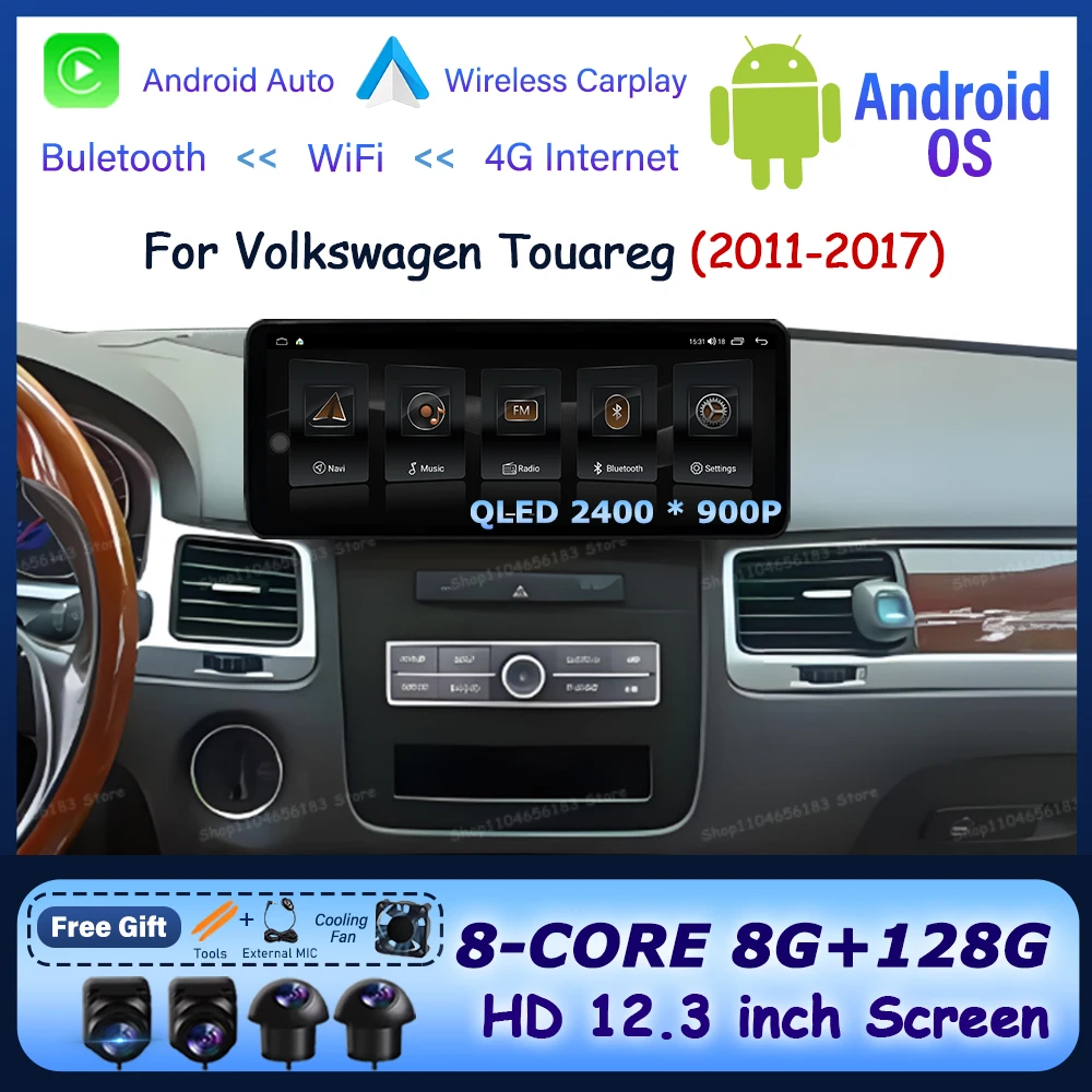 Car Radio for Volkswagen Touareg 2011 - 2017 Multimedia Player GPS Navigation Android AUTO Wireless CarPlay WIFI BT QLED Screen
Car Radio for Volkswagen Touareg 2011 - 2017 Multimedia Player GPS Navigation Android AUTO Wireless CarPlay WIFI BT QLED Screen