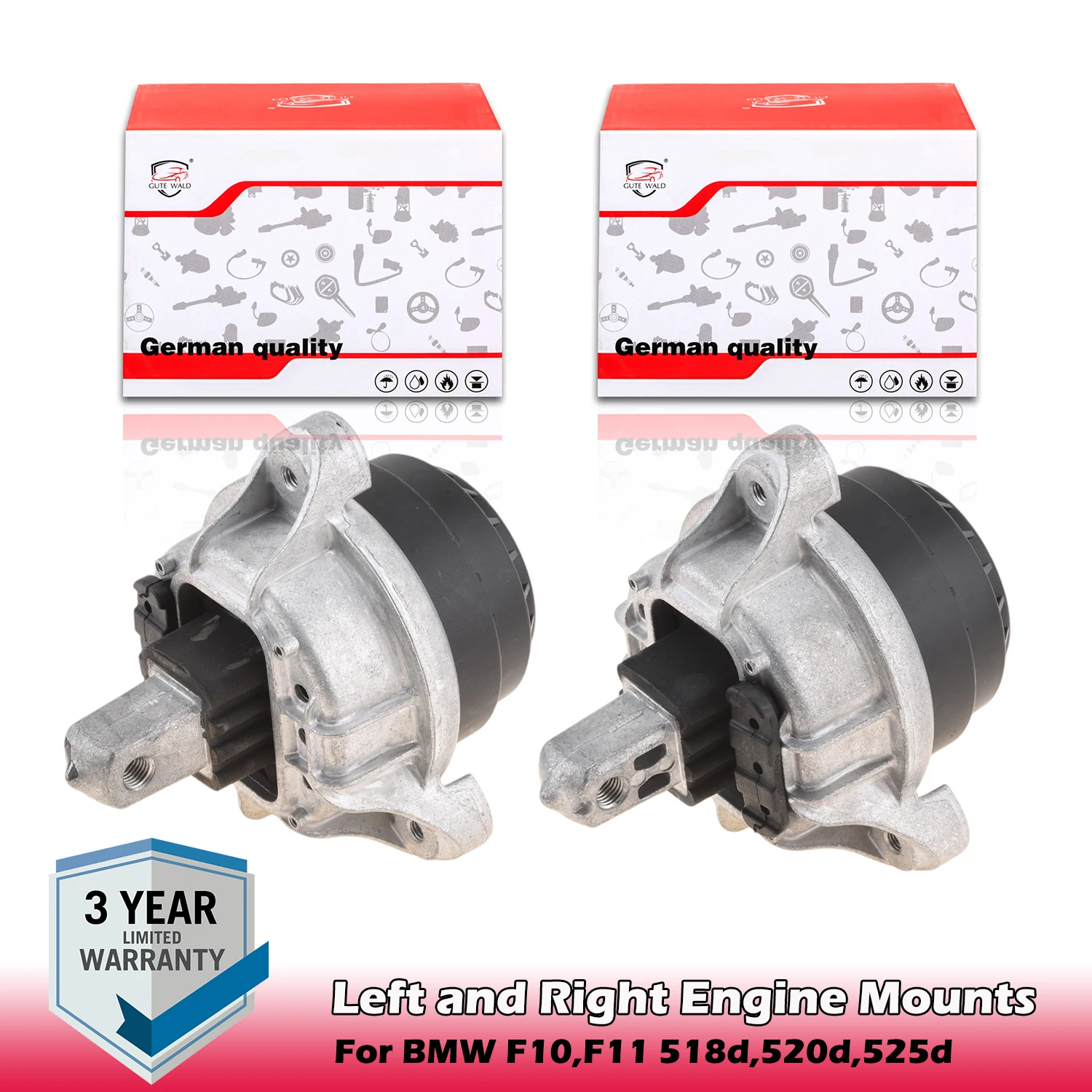 2Pcs Left and Right Engine Mounts 22116868301,22116785602,22117935141,22117935142 For BMW F10 F11 518d,520d,525d xDrive
2Pcs Left and Right Engine Mounts 22116868301,22116785602,22117935141,22117935142 For BMW F10 F11 518d,520d,525d xDrive