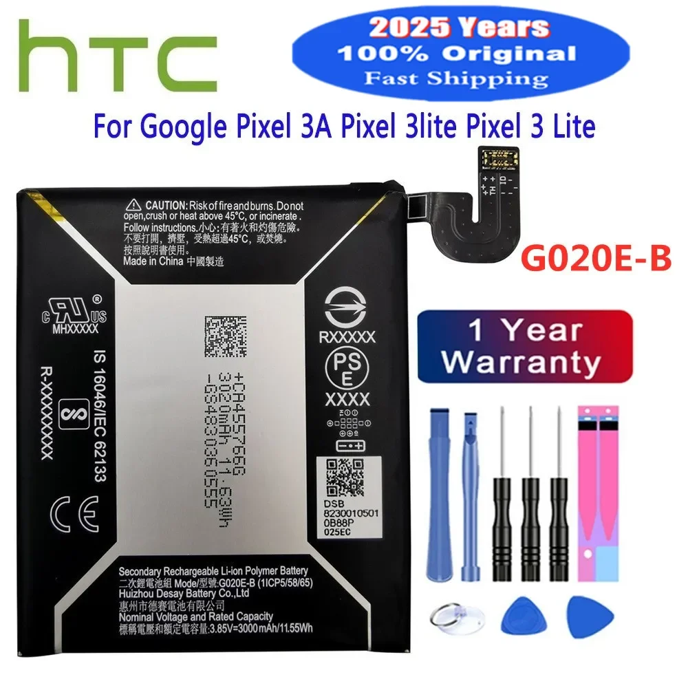100% оригинальный аккумулятор G020E-B для HTC Google Pixel 3 Lite 3Lite/Pixel 3A, сменные аккумуляторы для телефона + бесплатные инструменты
100% оригинальный аккумулятор G020E-B для HTC Google Pixel 3 Lite 3Lite/Pixel 3A, сменные аккумуляторы для телефона + бесплатные инструменты