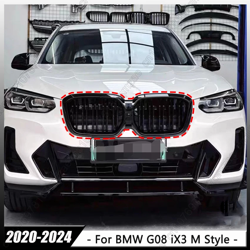 Front Bumper Kidney Grille Racing Sytle Grill For BMW G08 iX3 M Style 2020-2024 Double Line Style Car Accessories Racing Grills
Front Bumper Kidney Grille Racing Sytle Grill For BMW G08 iX3 M Style 2020-2024 Double Line Style Car Accessories Racing Grills