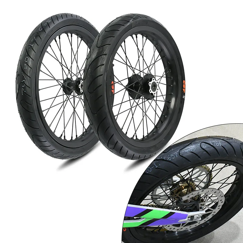 Motorcycles 17 Inch Wheels for Surron Light Bee Supermoto Wheel Kit On Road Electric Dirt Bike for Surron Motorcycle Accessories
Motorcycles 17 Inch Wheels for Surron Light Bee Supermoto Wheel Kit On Road Electric Dirt Bike for Surron Motorcycle Accessories