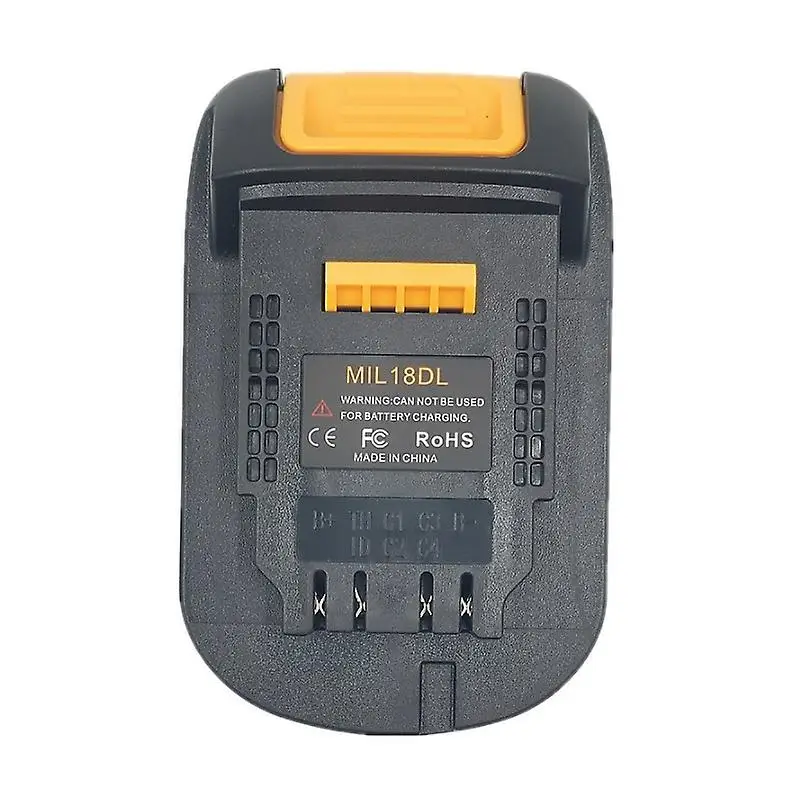 MIL18DL ML18DW adapter for Milwaukee M18 series 18V lithium battery converter to DeWalt DCB18V/20V lithium-ion batteries tools
MIL18DL ML18DW adapter for Milwaukee M18 series 18V lithium battery converter to DeWalt DCB18V/20V lithium-ion batteries tools
