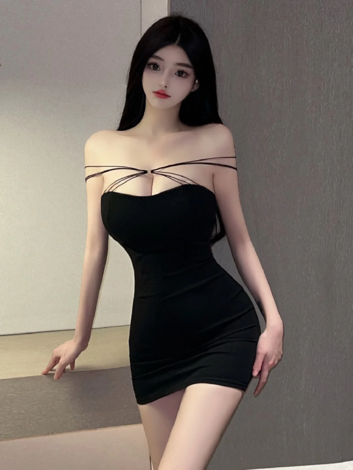 Low Cut Sexy High Waist Bal Slimming ort Dr for Club Bar Hot Girl Sle Dr Large Size Svel H-ape Gown
Low Cut Sexy High Waist Bal Slimming ort Dr for Club Bar Hot Girl Sle Dr Large Size Svel H-ape Gown
