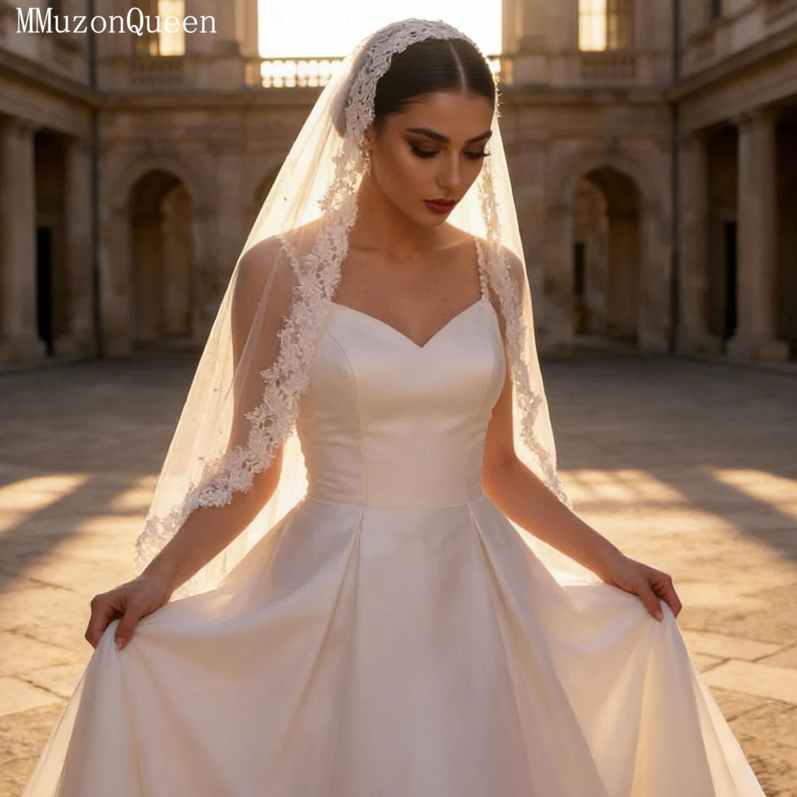 TOPQUEEN Mantillas EspañOla De Encaje VéU De Noiva Soft Lace Ribbon Pearl Bridal Veil Cathedral 1 Layer Acessorio Noiva M10
TOPQUEEN Mantillas EspañOla De Encaje VéU De Noiva Soft Lace Ribbon Pearl Bridal Veil Cathedral 1 Layer Acessorio Noiva M10