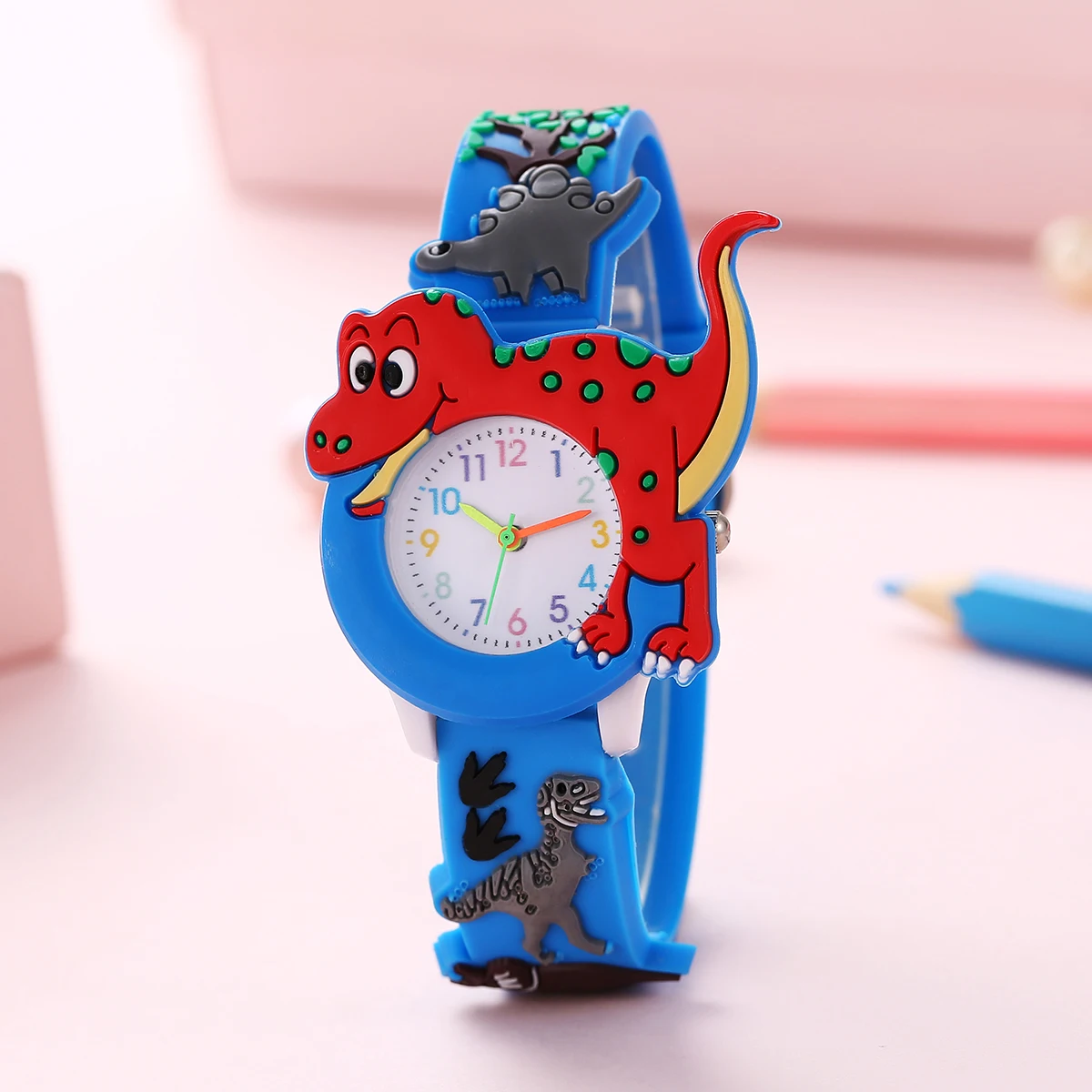Kids Dinosaur Watch Cartoon T-Rex Silicone Strap Hypoallergenic Watch for Boys & Girls Prehistoric Adventure Gift
Kids Dinosaur Watch Cartoon T-Rex Silicone Strap Hypoallergenic Watch for Boys & Girls Prehistoric Adventure Gift