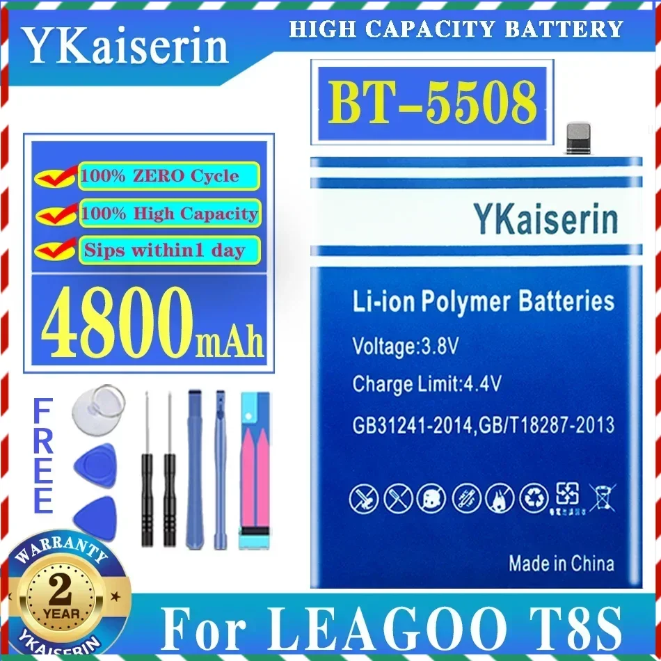 YKaiserin New 4800mAh BT-5508 Battery for Leagoo T8S Mobile Phone in Stock High Quality +Tracking Code
YKaiserin New 4800mAh BT-5508 Battery for Leagoo T8S Mobile Phone in Stock High Quality +Tracking Code
