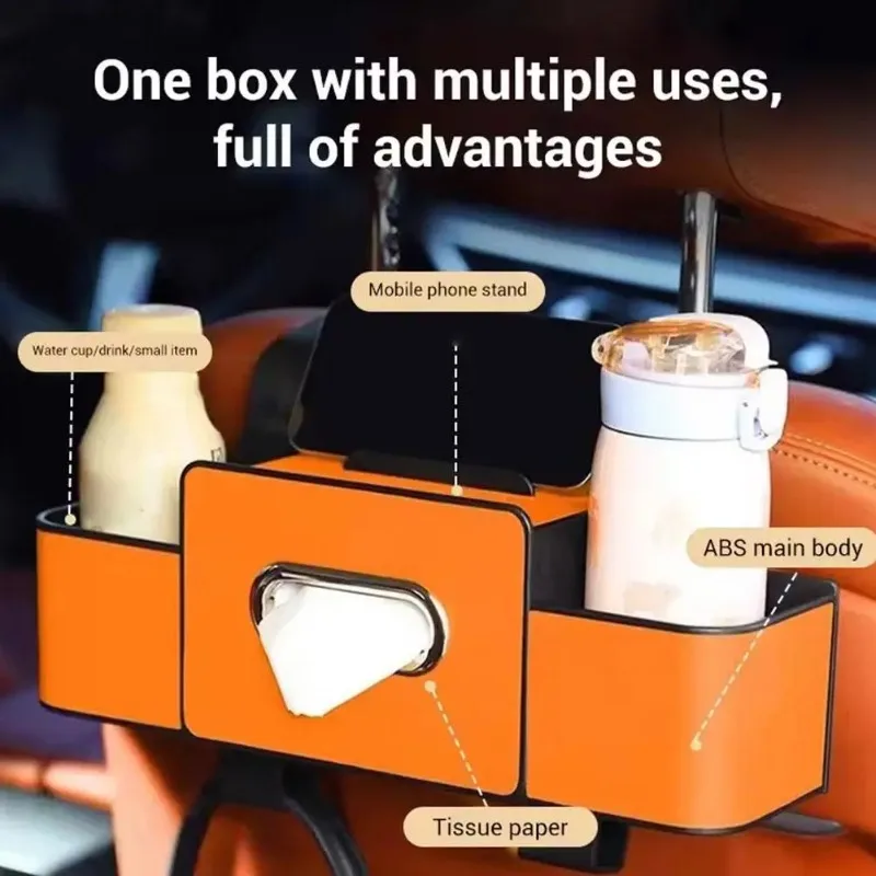 Car Seat Back Storage Box Multi-Functional Vehicle Mounted Tissue Box Rear Seat Storage Cup Holder Hook Automobile Accessories
Car Seat Back Storage Box Multi-Functional Vehicle Mounted Tissue Box Rear Seat Storage Cup Holder Hook Automobile Accessories