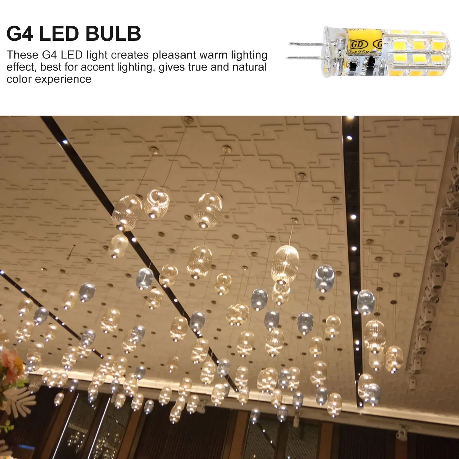 10 Pcs LED Warm White 12V Bright Lamp for Crystal Chandeliers Aisle G4 Led Bulb Lighting Non Dimmable LED Bulb
10 Pcs LED Warm White 12V Bright Lamp for Crystal Chandeliers Aisle G4 Led Bulb Lighting Non Dimmable LED Bulb