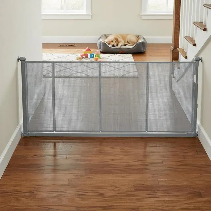 Safety Fence 34x110 Inch For Doorways Hallways Playrooms Retractable Mesh Design Gray Finish Flexible Wide Barrier Wall Mounted Child Pet Protection Small Large Openings Indoor Use
Safety Fence 34x110 Inch For Doorways Hallways Playrooms Retractable Mesh Design Gray Finish Flexible Wide Barrier Wall Mounted Child Pet Protection Small Large Openings Indoor Use