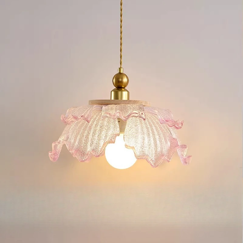 New cream wind petal restaurant chandelier French romantic gradual change color glass eye protection bedroom light bar
New cream wind petal restaurant chandelier French romantic gradual change color glass eye protection bedroom light bar