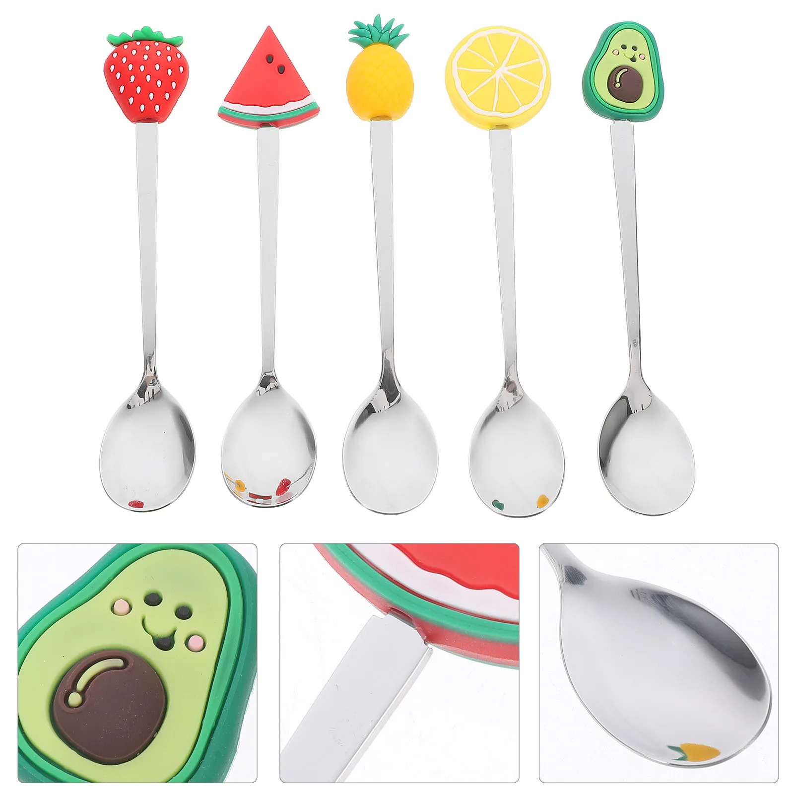 5pcs Stainless Steel Fruit Spoon 1.5Cm Thick Dessert Scoop For Ice Cream Pudding Cake Portable Kitchen Tea Coffee Stirring Tool
5pcs Stainless Steel Fruit Spoon 1.5Cm Thick Dessert Scoop For Ice Cream Pudding Cake Portable Kitchen Tea Coffee Stirring Tool