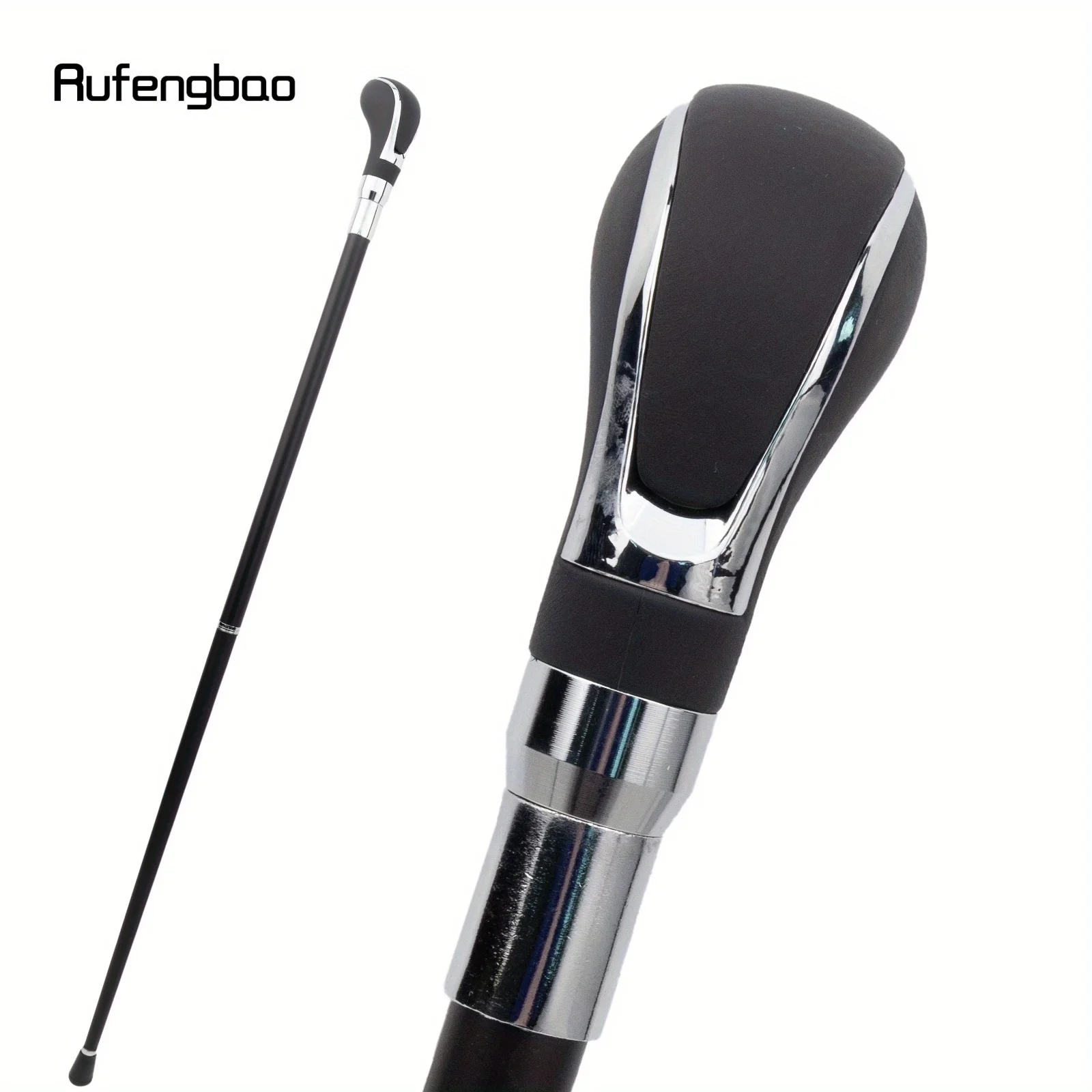 Black Leather Silver Cane Fashion Decorative Stick Gentleman Elegant Cosplay Cane Crosier Performance Stage Cane 94cm
Black Leather Silver Cane Fashion Decorative Stick Gentleman Elegant Cosplay Cane Crosier Performance Stage Cane 94cm