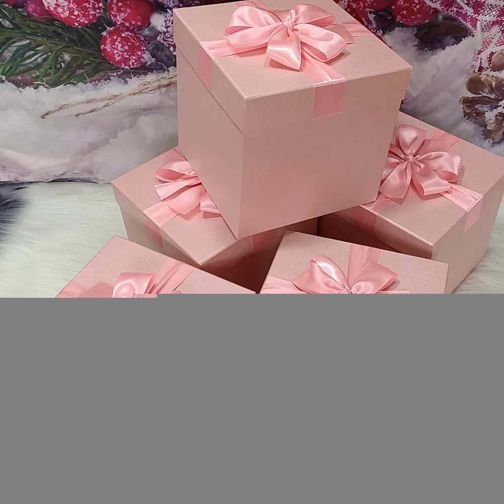 Luxurious Gift Packaging Box Pink Square Small 19x19x14 Birthday Anniversary Valentine New Year Premium Materials Craftsmanship
Luxurious Gift Packaging Box Pink Square Small 19x19x14 Birthday Anniversary Valentine New Year Premium Materials Craftsmanship