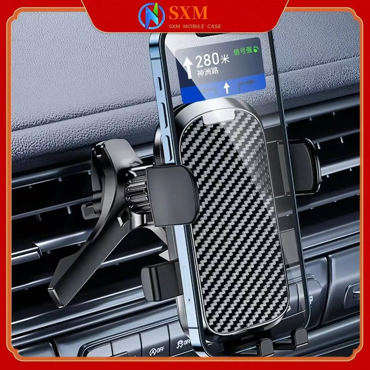 The car mobile phone holder is a new anti-shake bracket for the car with air outlet fixed support seat in the car
The car mobile phone holder is a new anti-shake bracket for the car with air outlet fixed support seat in the car