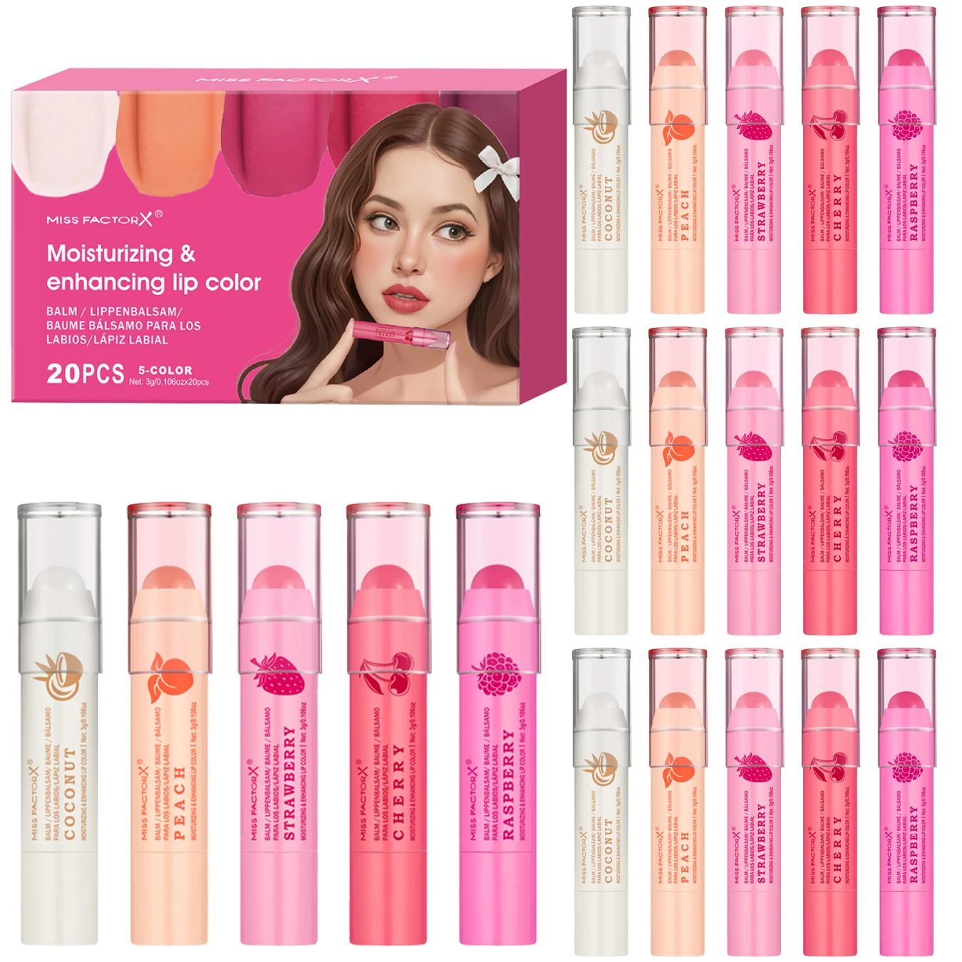 20Pcs Retro Lip Balm Set Natural Gloss Nourishing Moisturizing Long Wear Lip Makeup Kit
20Pcs Retro Lip Balm Set Natural Gloss Nourishing Moisturizing Long Wear Lip Makeup Kit