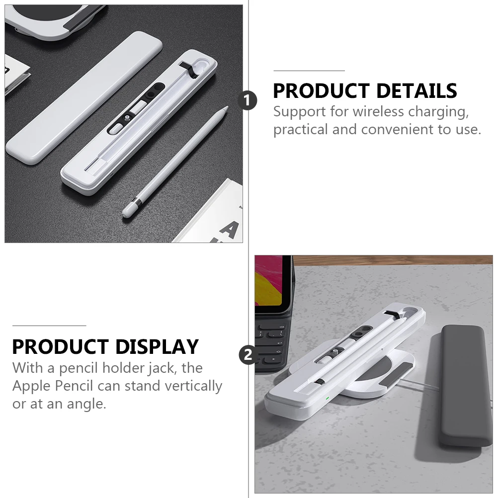 Wireless Charging Storage Box for Pencil 1st Gen 280mAh Case Gray White Practical Holder Portable Touch Pen
Wireless Charging Storage Box for Pencil 1st Gen 280mAh Case Gray White Practical Holder Portable Touch Pen