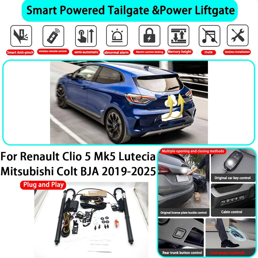 for Renault Clio 5 Mk5 Lutecia Mitsubishi Colt BJA 2019-2025 Smart Automatic Powered Tailgate Electric Power Tailgate Lift Kit
for Renault Clio 5 Mk5 Lutecia Mitsubishi Colt BJA 2019-2025 Smart Automatic Powered Tailgate Electric Power Tailgate Lift Kit